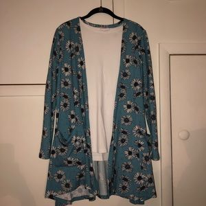 Floral LuLaRoe Caroline Cardigan Sweater